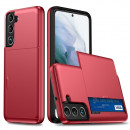Husa Samsung Galaxy S23 Plus Antisoc, Slot card, Red