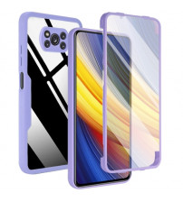 Husa Xiaomi Poco X3 Full Cover 360 (fata+spate), Purple