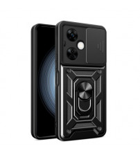 Husa OnePlus Nord CE3 Lite Antisoc, Protectie camera, Inel, Black