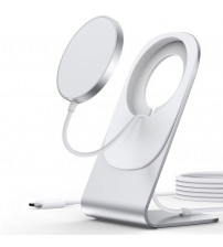 Stand incarcare Choetech 15W T517-F MagSafe, Incarcator inclus, Alb