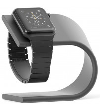 Suport incarcare Aluminium pentru Apple Watch, Dark Grey