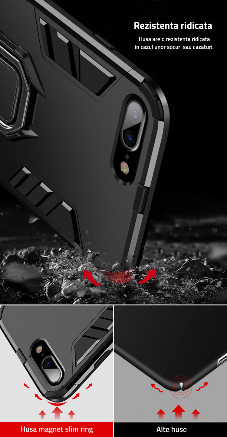 yarn hand over rain Husa iPhone 11 Pro Max Magnet Slim Ring, Black - TemperedGlass.ro